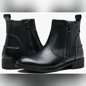 Jeossy Womens Black Premium leather booties Neutral Jods Ankle Sz.8.5